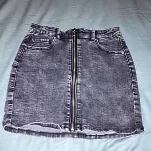 Garage mini denim skirt